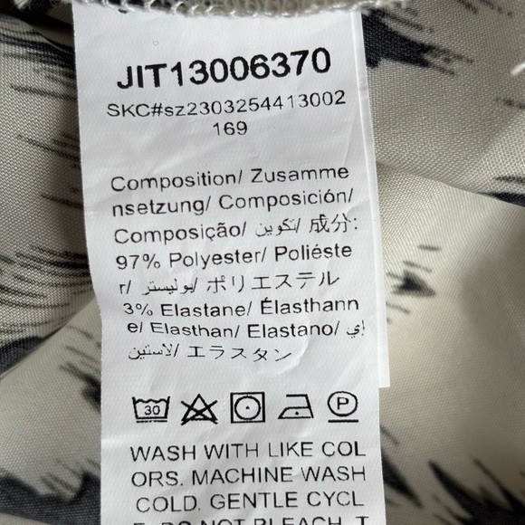 Chic Black and Cream Midi Dress - Picture 5 of 10